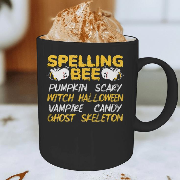 Spelling Bee Costume For a Halloween Teacher Pun Women Graphic Print Coffee Mug, novelty gifts, funny gifts