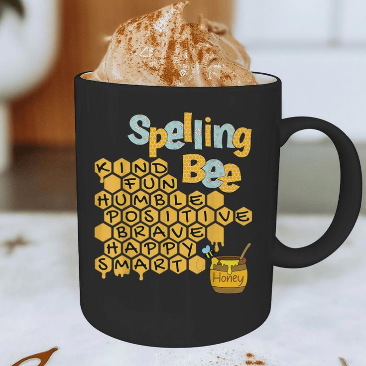 Spelling Bee Kind Positive Kindness Women Teacher Graphic Print Coffee Mug, novelty gifts, funny gifts Spelling Bee Kind Positive Kindness Women Teacher Graphic Print Coffee Mug, novelty gifts, funny gifts