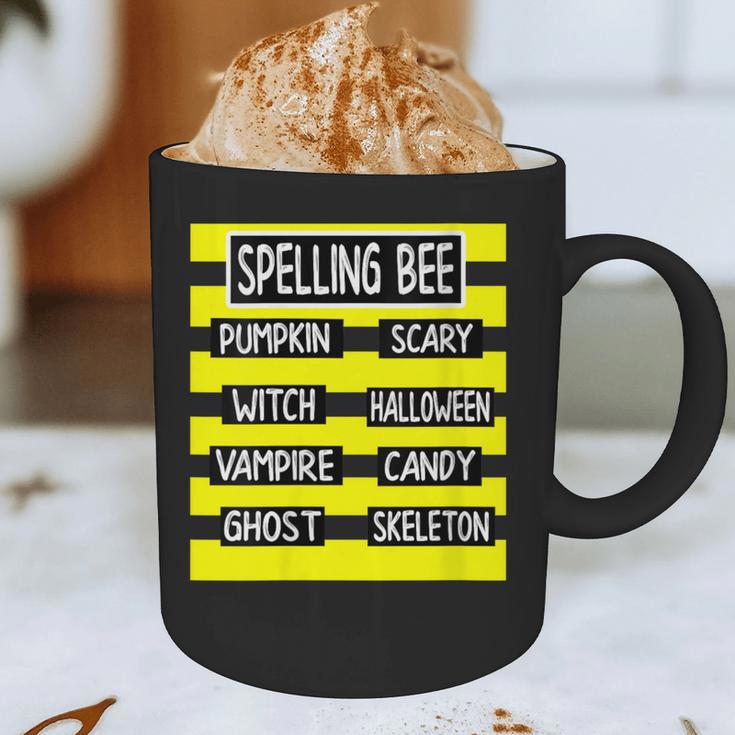 Spelling Bee Pun Halloween Costume For Teachers Graphic Print Coffee Mug, novelty gifts, funny gifts Spelling Bee Pun Halloween Costume For Teachers Graphic Print Coffee Mug, novelty gifts, funny gifts