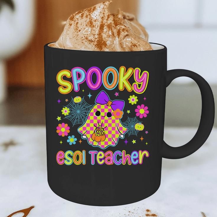 Spooky ESOL Teacher Halloween ESOL Teaching Coquette Graphic Print Coffee Mug, novelty gifts, funny gifts Spooky ESOL Teacher Halloween ESOL Teaching Coquette Graphic Print Coffee Mug, novelty gifts, funny gifts