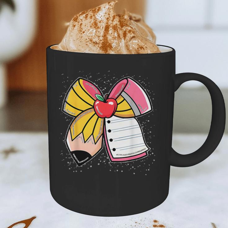 Student Teacher Coquette Bow Pencil Back To School First Day Graphic Print Coffee Mug, novelty gifts, funny gifts Student Teacher Coquette Bow Pencil Back To School First Day Graphic Print Coffee Mug, novelty gifts, funny gifts