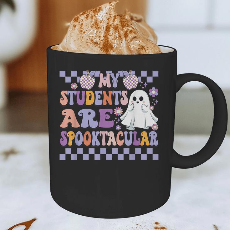 My Students Are Spooktacular Teacher Halloween Vibes Graphic Print Coffee Mug, novelty gifts, funny gifts My Students Are Spooktacular Teacher Halloween Vibes Graphic Print Coffee Mug, novelty gifts, funny gifts
