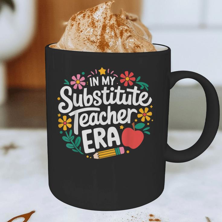 In My Substitute Teacher Era Graphic Print Coffee Mug, novelty gifts, funny gifts