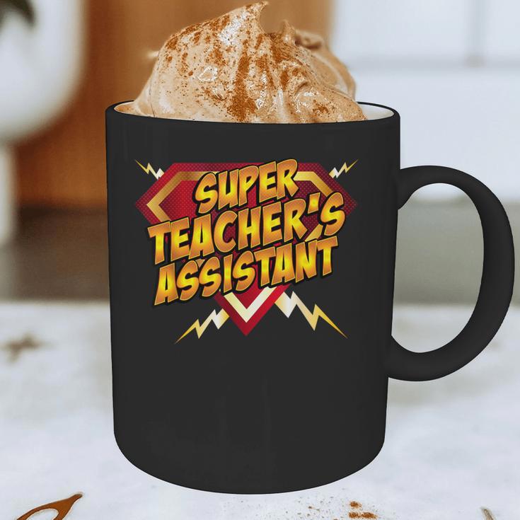 Super Teacher's Assistant Educational Superhero Graphic Print Coffee Mug, novelty gifts, funny gifts
