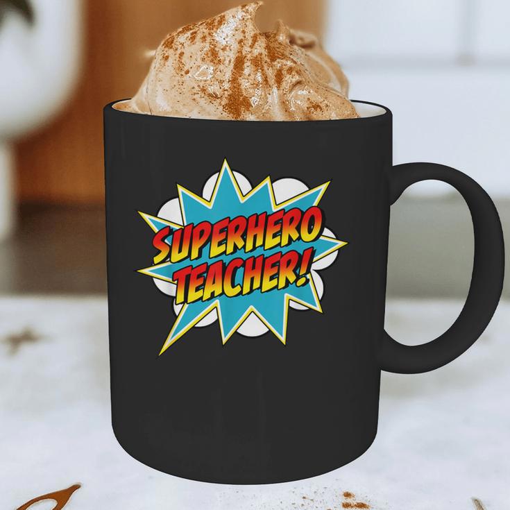 Superhero Teacher Retro Comic Teaching Superpower Graphic Print Coffee Mug, novelty gifts, funny gifts Superhero Teacher Retro Comic Teaching Superpower Graphic Print Coffee Mug, novelty gifts, funny gifts