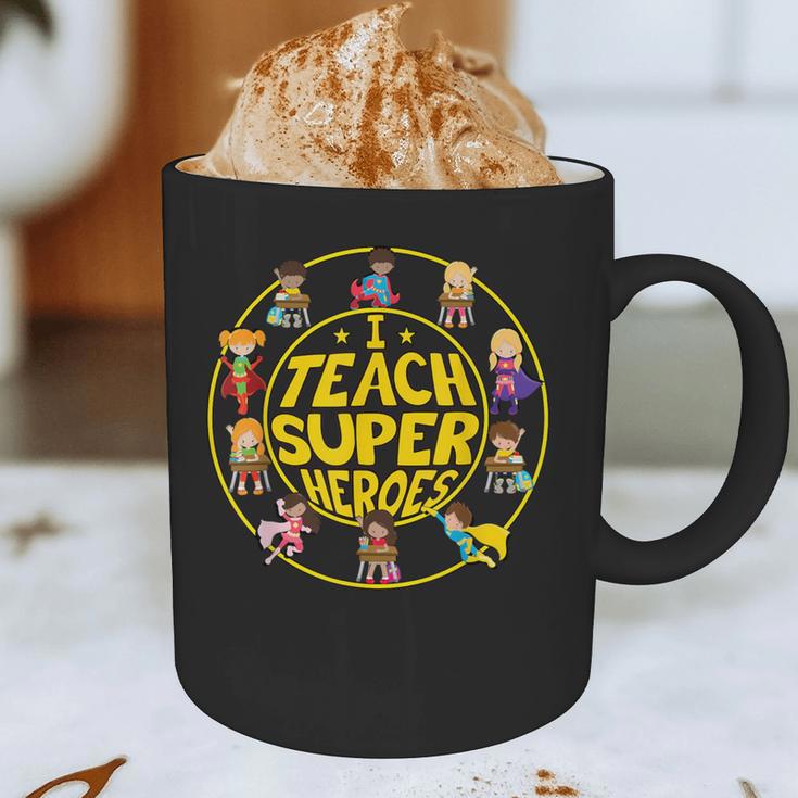 Superhero Teacher I Teach Super Heroes Graphic Print Coffee Mug, novelty gifts, funny gifts