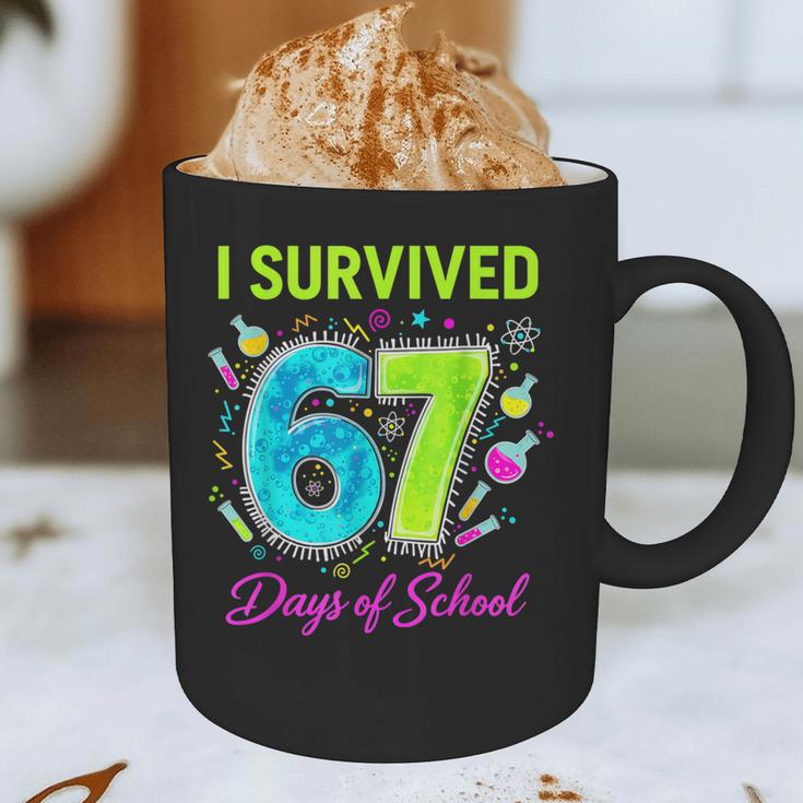 I Survived 67 Days Of School 67 Meme Science Teacher Graphic Print Coffee Mug, novelty gifts, funny gifts I Survived 67 Days Of School 67 Meme Science Teacher Graphic Print Coffee Mug, novelty gifts, funny gifts