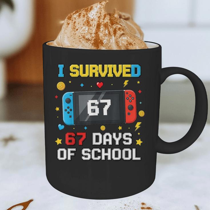 I Survived 67 Days Of School 67 Teacher Squad Matching Graphic Print Coffee Mug, novelty gifts, funny gifts I Survived 67 Days Of School 67 Teacher Squad Matching Graphic Print Coffee Mug, novelty gifts, funny gifts