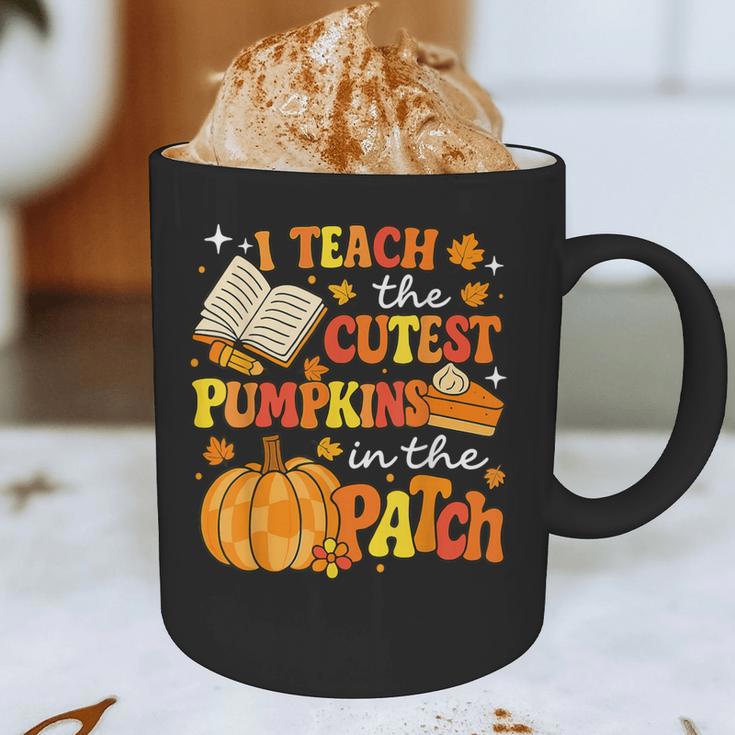 I Teach The Coolest Pumpkins In The Patch Teacher Halloween Graphic Print Coffee Mug, novelty gifts, funny gifts