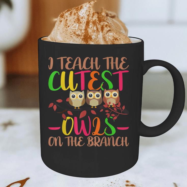 I Teach The Cutest Owls Christmas Or Teachers Day Graphic Print Coffee Mug, novelty gifts, funny gifts