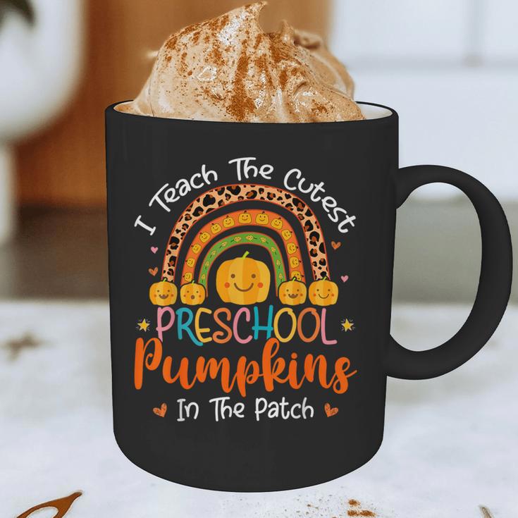 I Teach The Cutest Preschool Pumpkin Teacher Halloween For Men Women Kids Graphic Print Coffee Mug, novelty gifts, funny gifts I Teach The Cutest Preschool Pumpkin Teacher Halloween For Men Women Kids Graphic Print Coffee Mug, novelty gifts, funny gifts