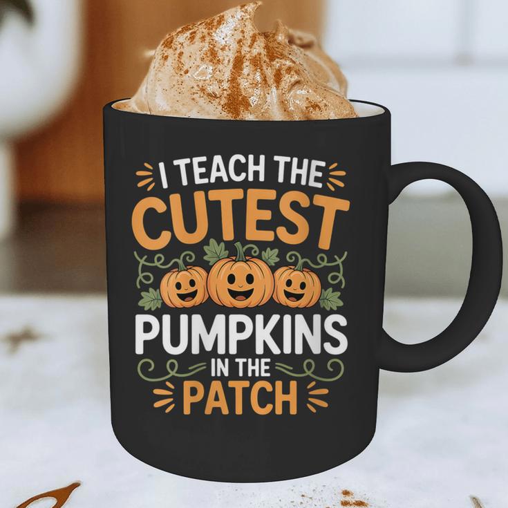 I Teach The Cutest Pumpkins In The Patch Halloween Teacher Graphic Print Coffee Mug, novelty gifts, funny gifts I Teach The Cutest Pumpkins In The Patch Halloween Teacher Graphic Print Coffee Mug, novelty gifts, funny gifts