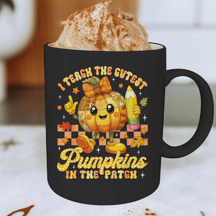 I Teach The Cutest Pumpkins In The Patch Teacher Halloween Graphic Print Coffee Mug, novelty gifts, funny gifts