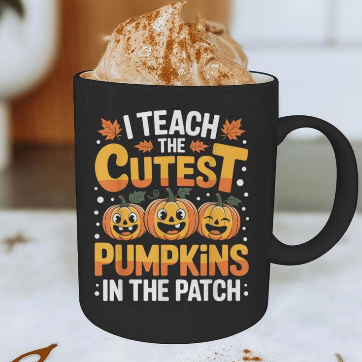 I Teach The Cutest Pumpkins Shirt Teachers Halloween Graphic Print Coffee Mug, novelty gifts, funny gifts