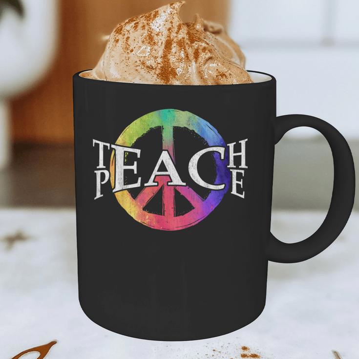 Teach Peace For Teachers And Educators Counselor Graphic Print Coffee Mug, novelty gifts, funny gifts Teach Peace For Teachers And Educators Counselor Graphic Print Coffee Mug, novelty gifts, funny gifts