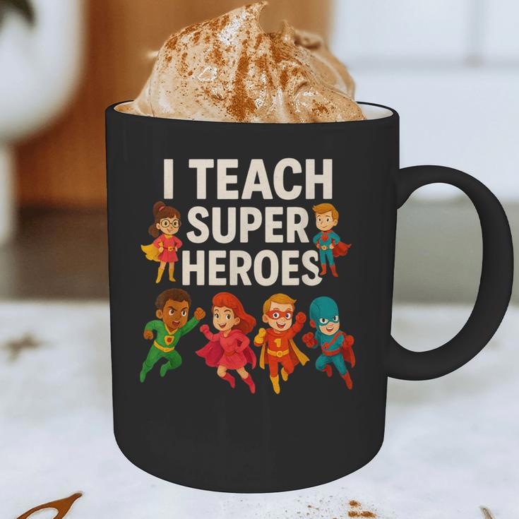 I Teach Super Heroes Teacher Graphic Print Coffee Mug, novelty gifts, funny gifts I Teach Super Heroes Teacher Graphic Print Coffee Mug, novelty gifts, funny gifts