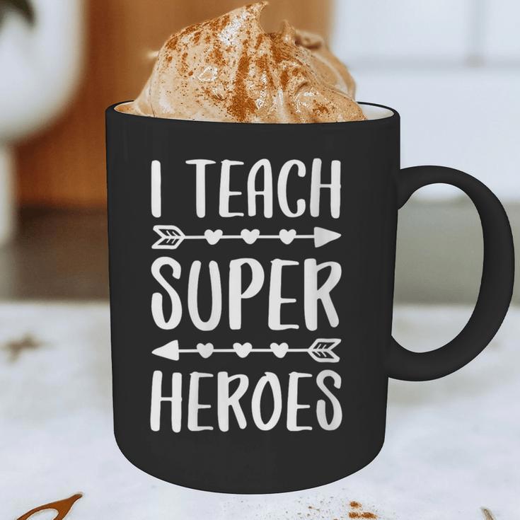 I Teach Superheroes Shirt Men Women School Teacher Graphic Print Coffee Mug, novelty gifts, funny gifts