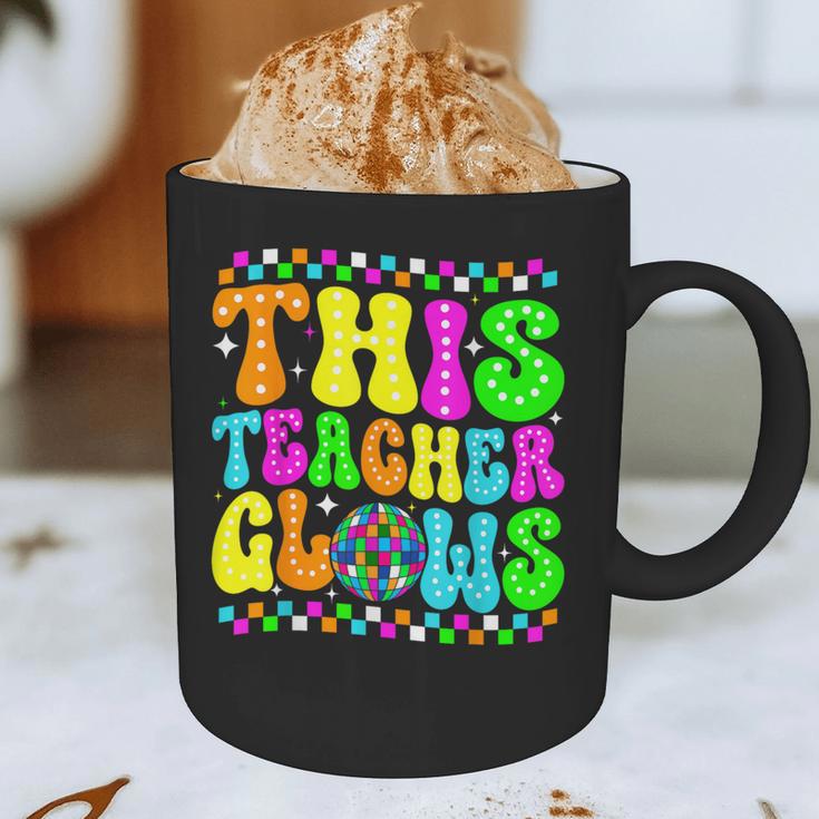 This Teacher 80s 90s Teachers's Day Glows Last Day Of School Graphic Print Coffee Mug, novelty gifts, funny gifts This Teacher 80s 90s Teachers's Day Glows Last Day Of School Graphic Print Coffee Mug, novelty gifts, funny gifts