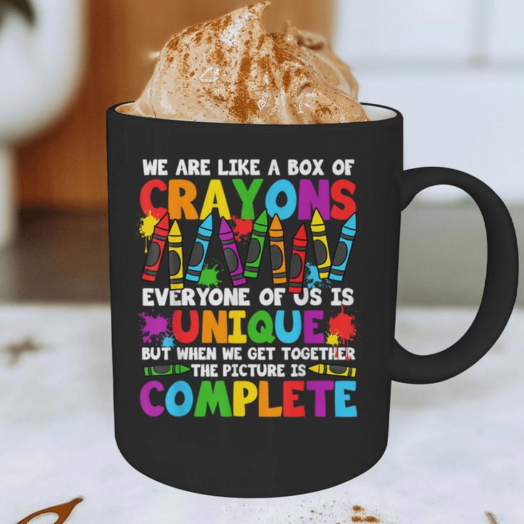Teacher We Are Like A Box Of Crayons Back To School Graphic Print Coffee Mug, novelty gifts, funny gifts Teacher We Are Like A Box Of Crayons Back To School Graphic Print Coffee Mug, novelty gifts, funny gifts