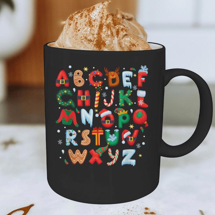 Teacher Christmas Alphabet Back To School Holiday Learning Graphic Print Coffee Mug, novelty gifts, funny gifts Teacher Christmas Alphabet Back To School Holiday Learning Graphic Print Coffee Mug, novelty gifts, funny gifts