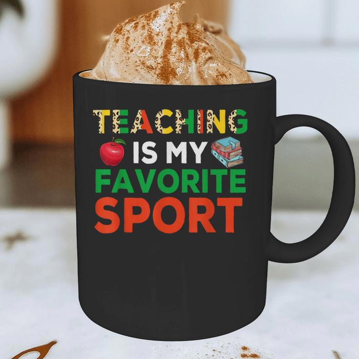 Teacher Is My Favorite Sport Teacher Teaching Lover Graphic Print Coffee Mug, novelty gifts, funny gifts Teacher Is My Favorite Sport Teacher Teaching Lover Graphic Print Coffee Mug, novelty gifts, funny gifts
