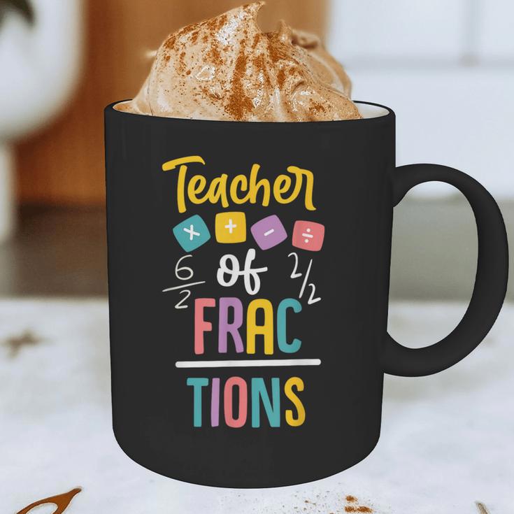 Teacher Of Fractions For Math Teacher Graphic Print Coffee Mug, novelty gifts, funny gifts