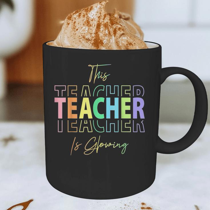 This Teacher Is Glowing Hello Summer End Of School Graphic Print Coffee Mug, novelty gifts, funny gifts This Teacher Is Glowing Hello Summer End Of School Graphic Print Coffee Mug, novelty gifts, funny gifts