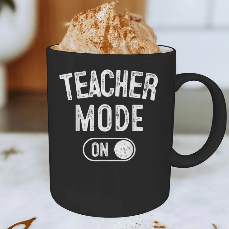Teacher Mode On School Education Educator Graphic Print Coffee Mug, novelty gifts, funny gifts