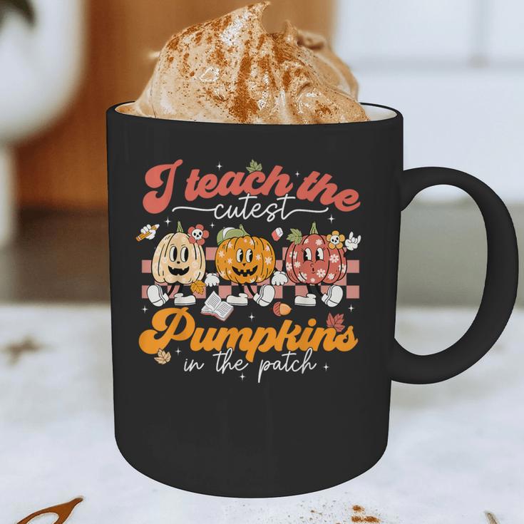Teacher I Teach The Cutest Pumpkins In The Patch Fall Autumn Graphic Print Coffee Mug, novelty gifts, funny gifts Teacher I Teach The Cutest Pumpkins In The Patch Fall Autumn Graphic Print Coffee Mug, novelty gifts, funny gifts