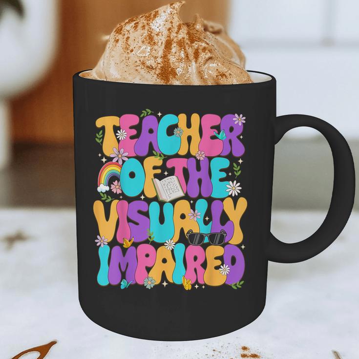 Teacher Of The Visually Impaired Blindness Awareness Graphic Print Coffee Mug, novelty gifts, funny gifts Teacher Of The Visually Impaired Blindness Awareness Graphic Print Coffee Mug, novelty gifts, funny gifts