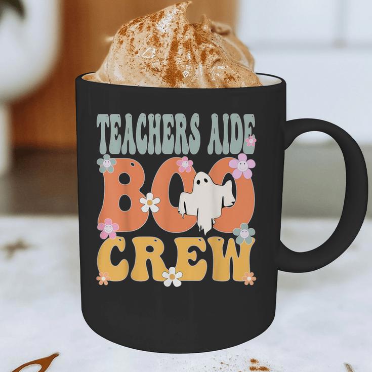 Teachers Aide Boo Crew Ghost Groovy Halloween For Women Graphic Print Coffee Mug, novelty gifts, funny gifts Teachers Aide Boo Crew Ghost Groovy Halloween For Women Graphic Print Coffee Mug, novelty gifts, funny gifts