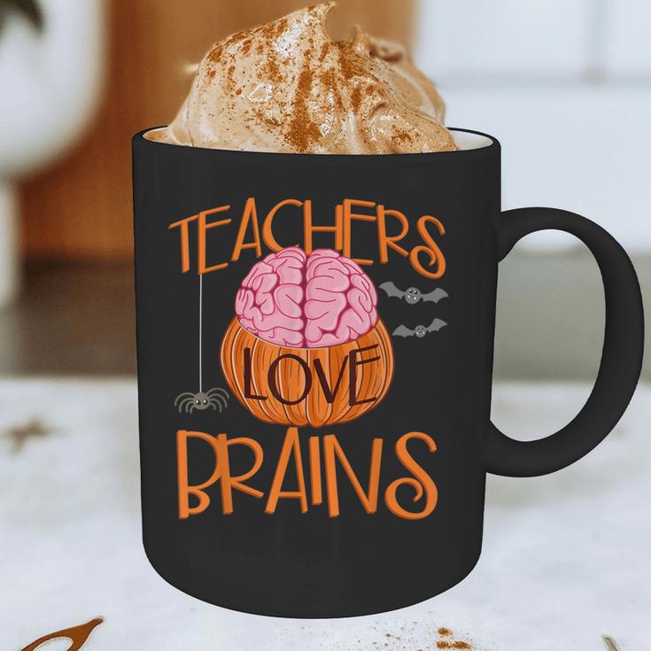Teachers Love Brains Halloween T-Shirt For Men Women Graphic Print Coffee Mug, novelty gifts, funny gifts