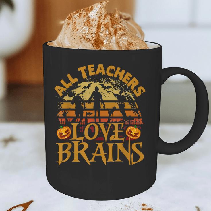All Teachers Love Brains School Halloween Costume Graphic Print Coffee Mug, novelty gifts, funny gifts All Teachers Love Brains School Halloween Costume Graphic Print Coffee Mug, novelty gifts, funny gifts