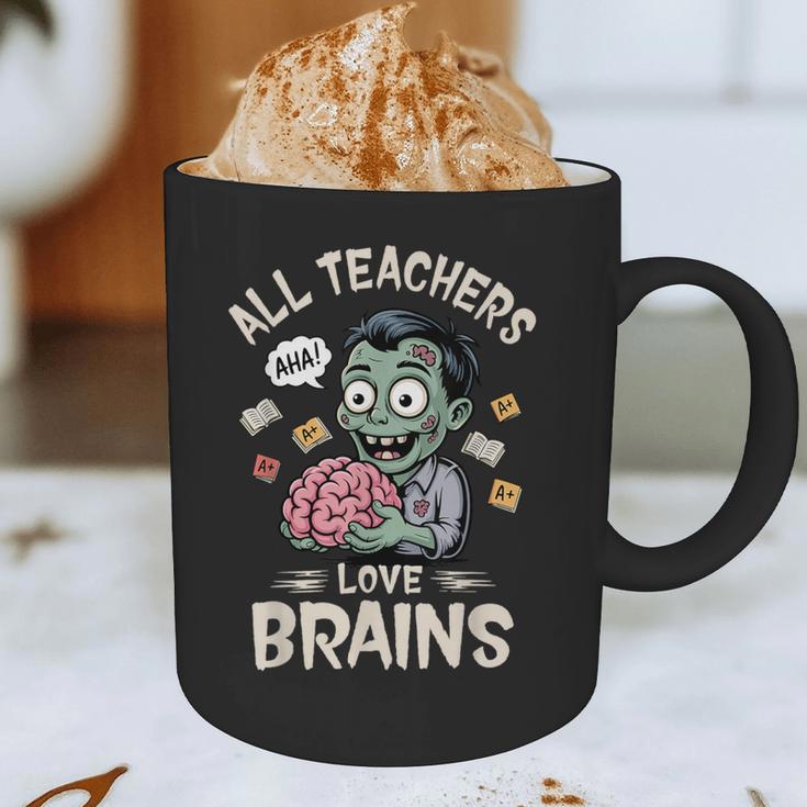 Teachers Love Brains Tee-Shirt Men Women Halloween Teacher Graphic Print Coffee Mug, novelty gifts, funny gifts Teachers Love Brains Tee-Shirt Men Women Halloween Teacher Graphic Print Coffee Mug, novelty gifts, funny gifts