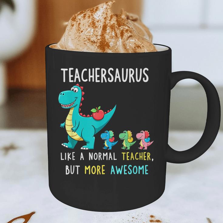Teachersaurus Like A Normal Teacher But More Awesome Graphic Print Coffee Mug, novelty gifts, funny gifts
