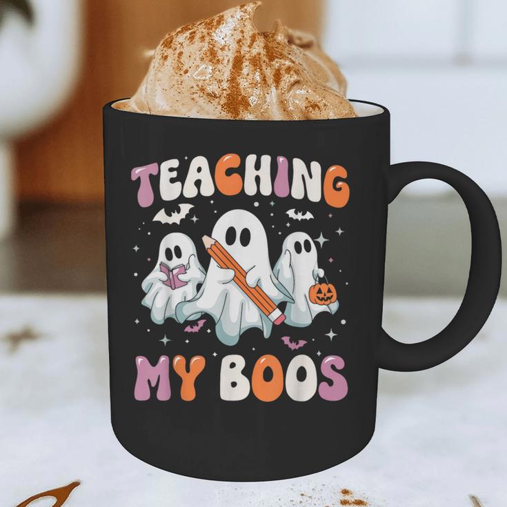 Teaching My Boos Teacher Cute Ghost Teacher Halloween Graphic Print Coffee Mug, novelty gifts, funny gifts Teaching My Boos Teacher Cute Ghost Teacher Halloween Graphic Print Coffee Mug, novelty gifts, funny gifts