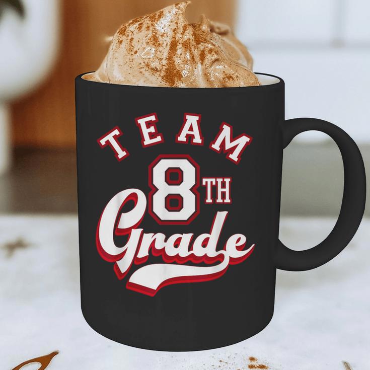 Team 8th Grade Eighth For Teacher Or Students For Men Women Girls Kids Graphic Print Coffee Mug, novelty gifts, funny gifts