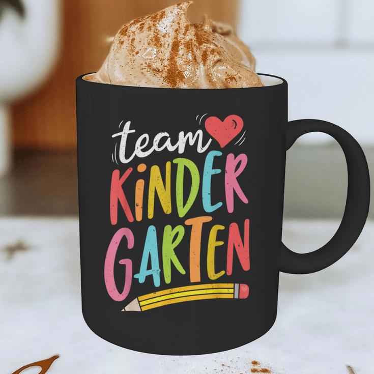 Team Kindergarten Teacher Student Back To School Graphic Print Coffee Mug, novelty gifts, funny gifts