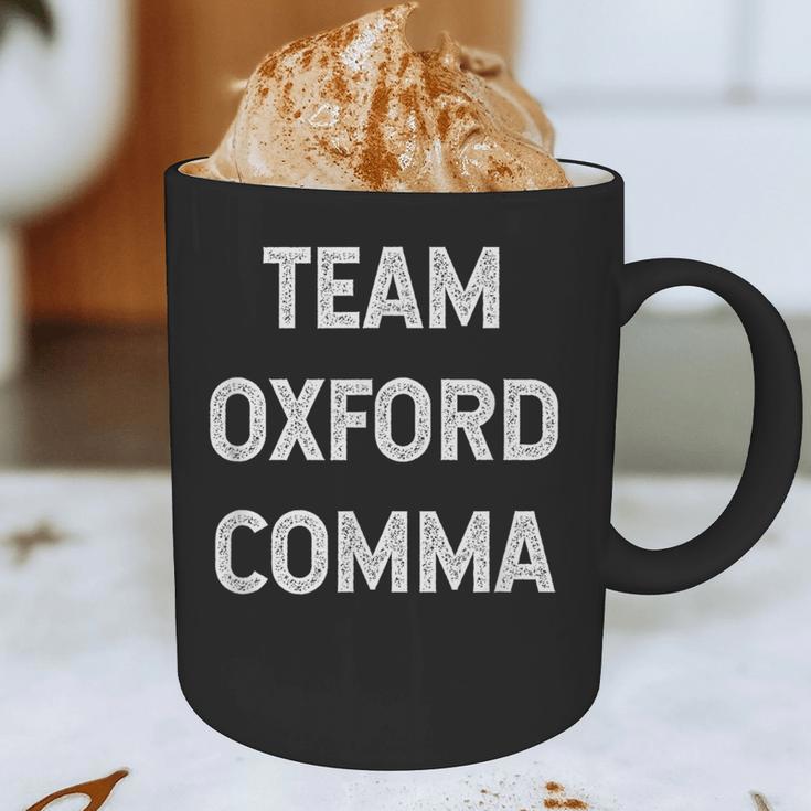 Team Oxford Comma English Majors And Teachers For Men Women Girls Kids Graphic Print Coffee Mug, novelty gifts, funny gifts