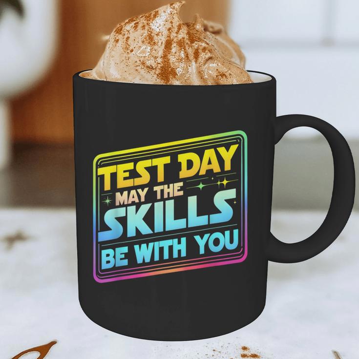 Testing Day Test Day May The Skills Be With You Teacher Graphic Print Coffee Mug, novelty gifts, funny gifts Testing Day Test Day May The Skills Be With You Teacher Graphic Print Coffee Mug, novelty gifts, funny gifts