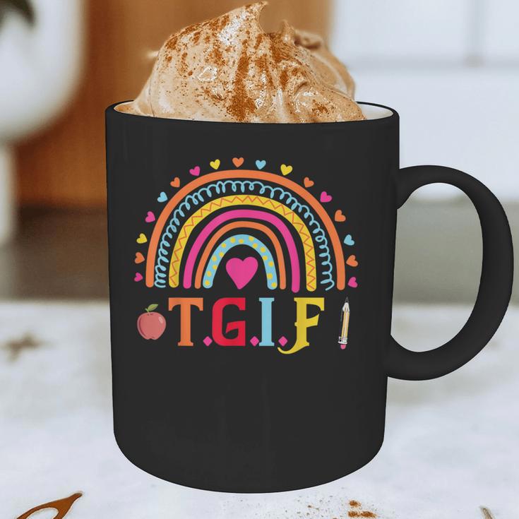 TGIF Teacher Appreciation Alphabet Thank God It's Friday For Men Women Girls Kids Graphic Print Coffee Mug, novelty gifts, funny gifts TGIF Teacher Appreciation Alphabet Thank God It's Friday For Men Women Girls Kids Graphic Print Coffee Mug, novelty gifts, funny gifts