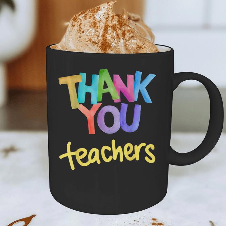 Thank You Teacher Appreciation Graduation Men Women Girls Kids Graphic Print Coffee Mug, novelty gifts, funny gifts