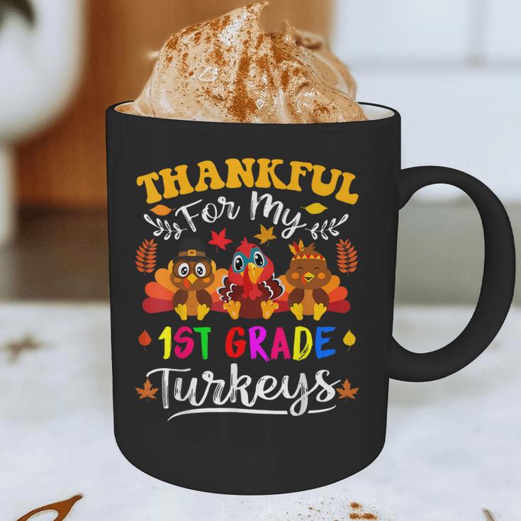 Thankful For My 1st Grade Turkeys Thanksgiving Teacher Fall Graphic Print Coffee Mug, novelty gifts, funny gifts Thankful For My 1st Grade Turkeys Thanksgiving Teacher Fall Graphic Print Coffee Mug, novelty gifts, funny gifts