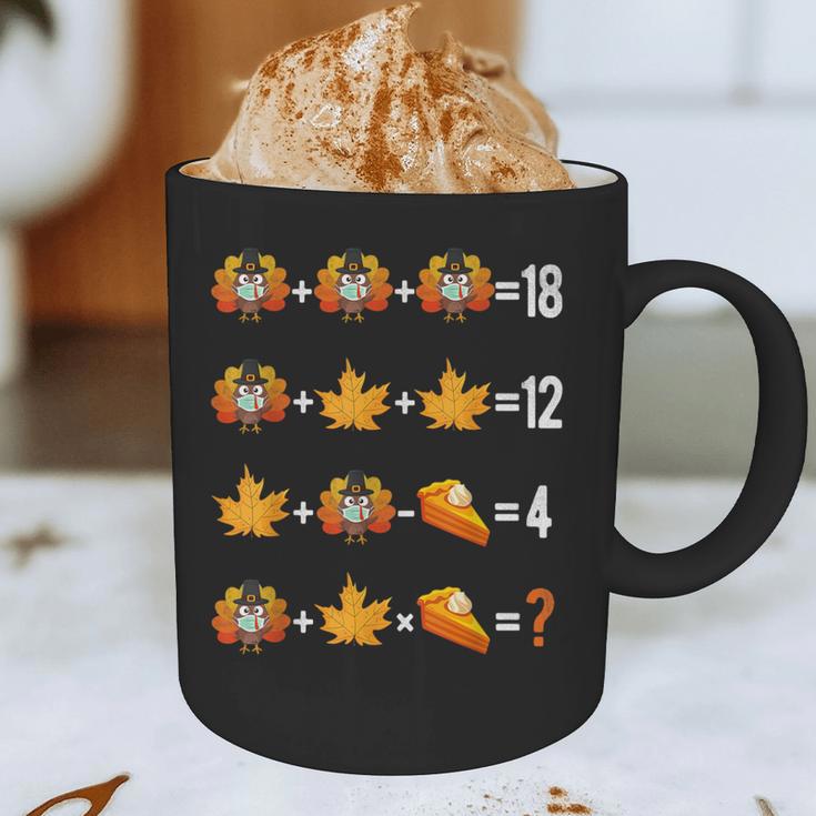 Thanksgiving Order Of Operations Quiz Math Teacher Life Graphic Print Coffee Mug, novelty gifts, funny gifts