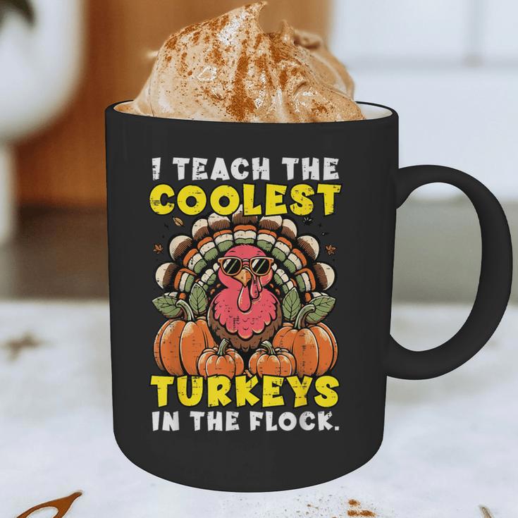 Thanksgiving I Teach Coolest Turkeys Teacher Fall Women Men Graphic Print Coffee Mug, novelty gifts, funny gifts Thanksgiving I Teach Coolest Turkeys Teacher Fall Women Men Graphic Print Coffee Mug, novelty gifts, funny gifts