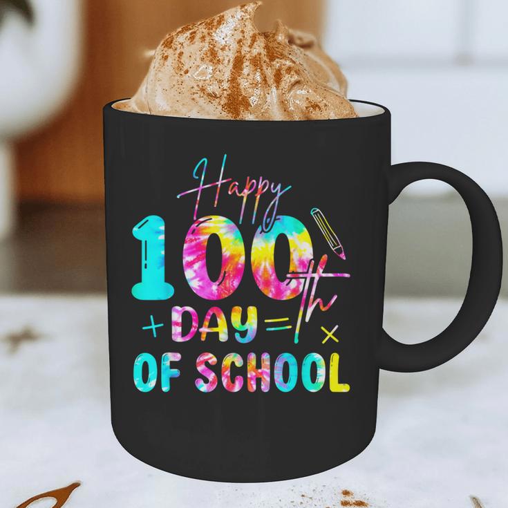 Tie Dye Happy 100th Day Of School Teacher Student 100 Days Graphic Print Coffee Mug, novelty gifts, funny gifts