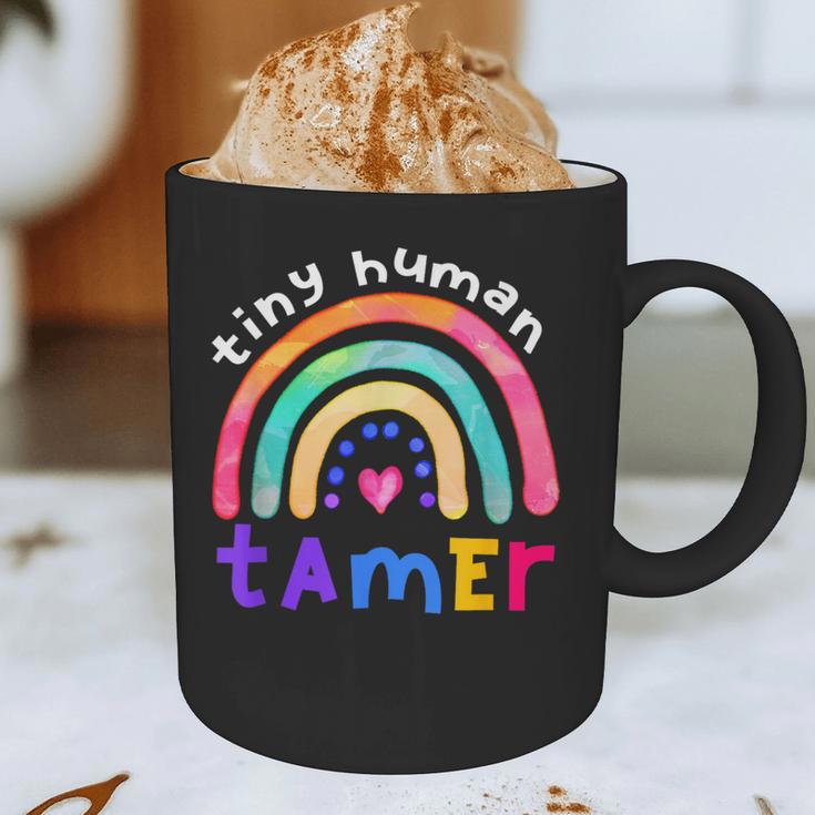 Tiny Human Tamer Watercolor Rainbow Daycare Teacher Graphic Print Coffee Mug, novelty gifts, funny gifts Tiny Human Tamer Watercolor Rainbow Daycare Teacher Graphic Print Coffee Mug, novelty gifts, funny gifts