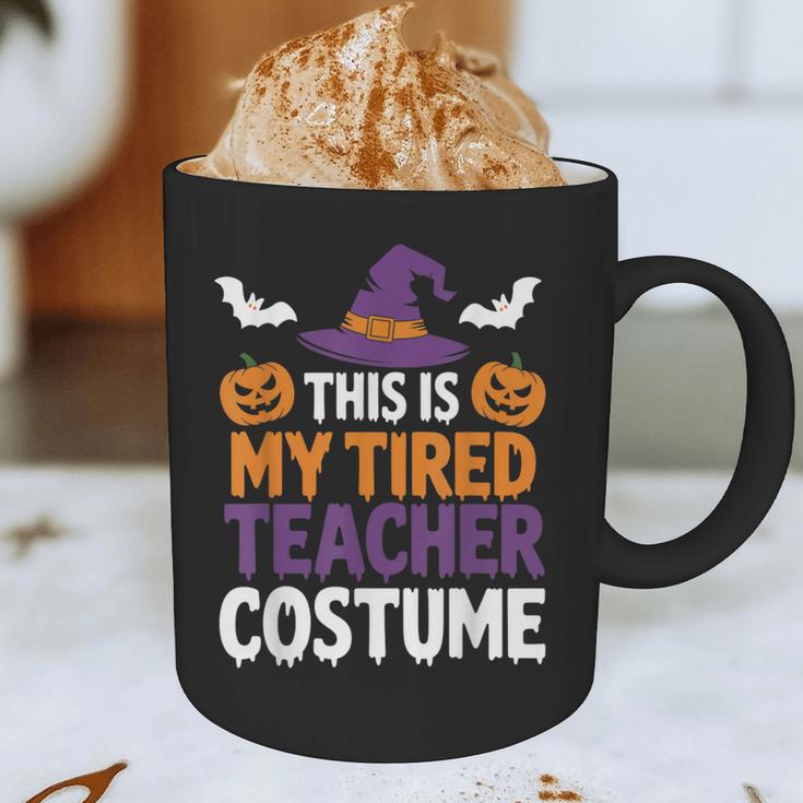 Tired Teacher Costume For Humor Halloween Graphic Print Coffee Mug, novelty gifts, funny gifts Tired Teacher Costume For Humor Halloween Graphic Print Coffee Mug, novelty gifts, funny gifts