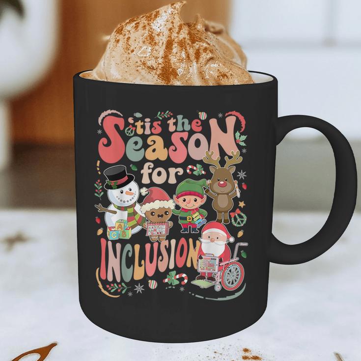 Tis The Season For Inclusion Christmas Sped Teacher Graphic Print Coffee Mug, novelty gifts, funny gifts