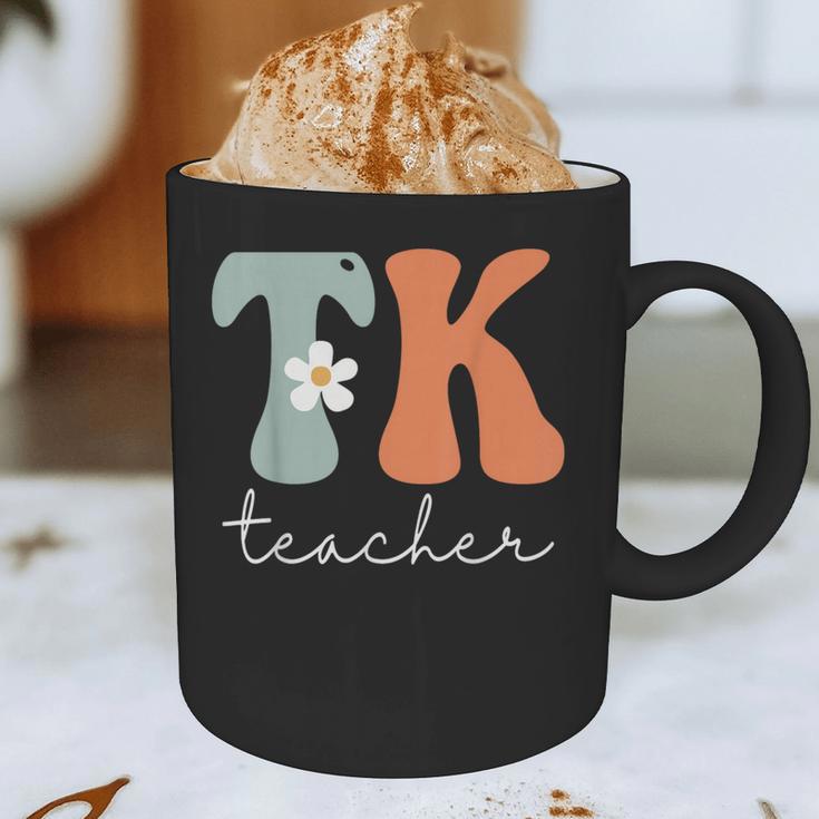 TK Teacher Retro Groovy Vintage Happy First Day Of School Graphic Print Coffee Mug, novelty gifts, funny gifts TK Teacher Retro Groovy Vintage Happy First Day Of School Graphic Print Coffee Mug, novelty gifts, funny gifts